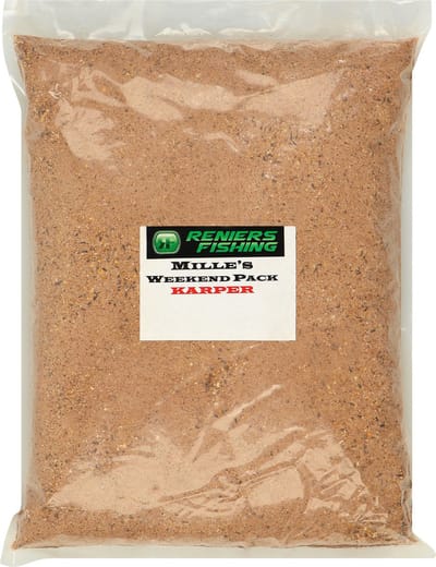 Reniers Fishing Mille's Week-end Pack – Ambachtelijk Visvoeder voor Voorn, Karper, Brasem en Feeder – 3 kg - Soort : Voorn