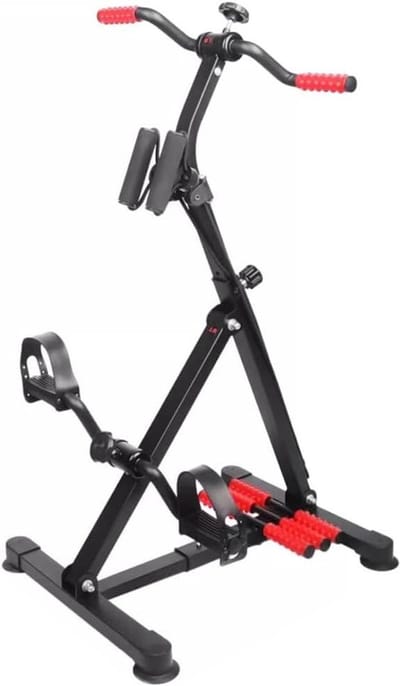 Hometrainer - Revalidatie Fiets - Thuis Oefenen - Armen en Benen - Tot 250kg - Zwart