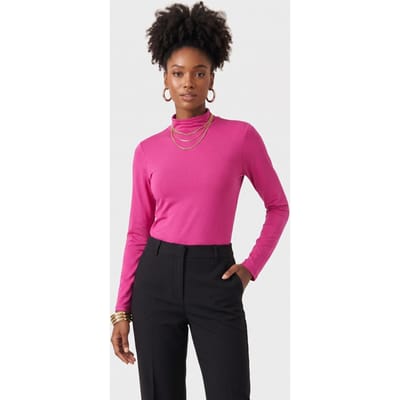 ARKET Moma Shiny Longsleeve Pink Size: XS | Long-Sleeved Tops Outlet | Dames | Roze
