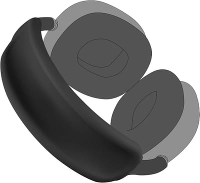 Volledige Bescherming Hoofdband Bescherming voor AirPods Max, Zweetbestendig, Zacht en Wasbaar Siliconen Hoofdband voor Sport en Fitness