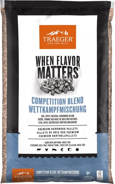 Traeger Competition Blend Pellets 9 kg – BBQ Houtpellets voor Pellet Grill