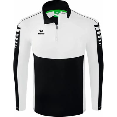 Erima Six Wings Trainingstop Kinderen - Wit / Zwart | Maat: 140