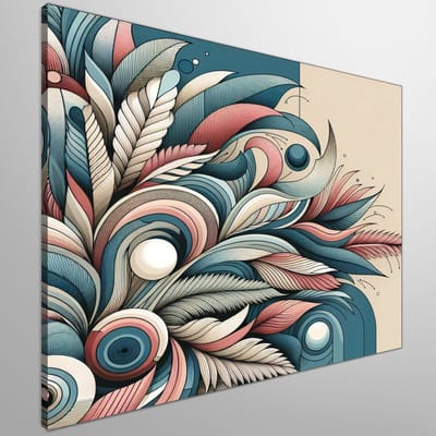 Modern mos schilderij | Prachtig groen verweven: Hedendaags moskunstwerk in moderne stijl | Kunst - 60x60 centimeter op Canvas | Foto op Canvas