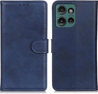 Coverup Hoesje - Geschikt voor Motorola Edge 50 Neo Hoesje - Coverup Luxe Book Case - Blauw