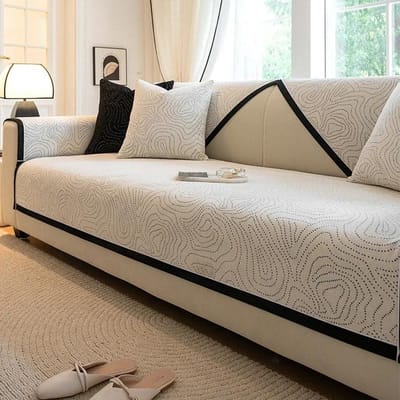 Modieus Eenvoudig Chenille Bankkussen Antislip Effen Kleur Licht Luxe Geborduurd Kussen Bankhoes Stof Bankhoes 70x70cm