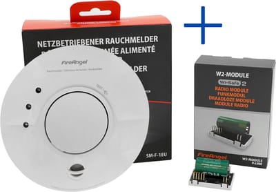 FireAngel SM-F-1EU & W2-MODULE [NEN2555/Bouwbesluit/230v - Draadloos koppelbaar]