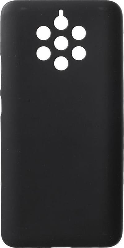 Shop4 - Geschikt voor Nokia 9 PureView Hoesje - Zachte Back Case Mat Zwart