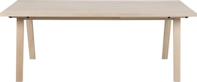 Giga Living Eettafel Annie - Rechthoek Naturel - 200x95x74,6cm