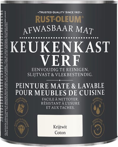 Rust-Oleum Keukenkastjes Verf Krijtwit 750ml