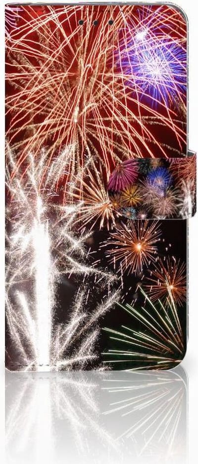 Samsung Galaxy S10 Plus Wallet Case met Pasjes Vuurwerk