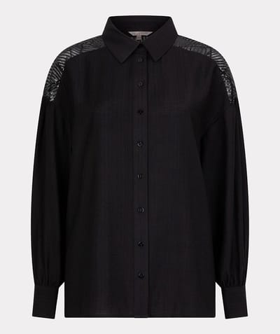 Blouse sequins yoke
