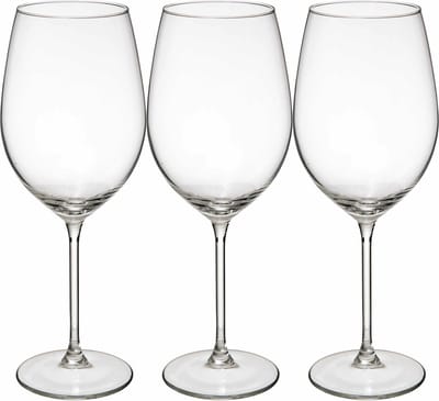 Secret de Gourmet Wijnglazen Lina - 12x stuks - chique glas - 54 CL - witte/rode/rose