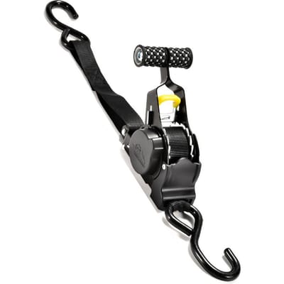 Intrekbare Automatische Ratelriemen Automatisch Terugwindende Bundelband 680kg Draagvermogen Zelfintrekkend black electrophoretic round handle zwart
