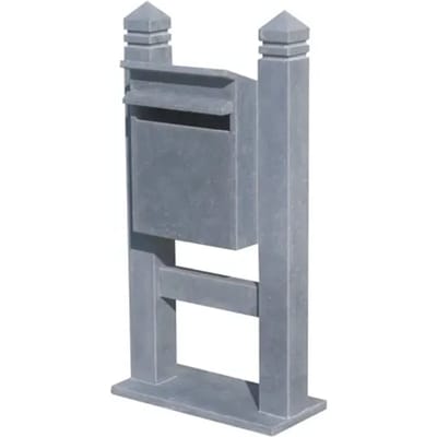 Brievenbus Staande Venice - Natuursteen - Belgische Blauwe Hardsteen - 56x110x32cm