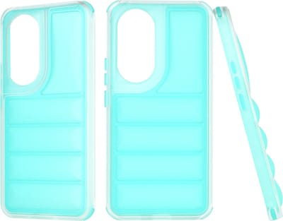Hoesje geschikt voor HONOR 90 - Techsuit Wave Shield Shockproof Hard Case Back Cover - Turquoise