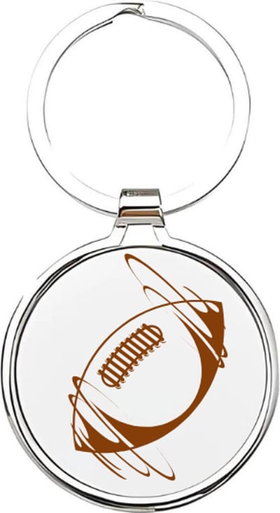 Akyol - Rugby Sleutelhanger - rugby - Rugbyers - Cadeau - Sport sleutelhanger - sport - football - Rugbyers - sleutelhanger voor Rugbyers - American football - sleutelhanger voor jongens - sleutelhanger van een rugbybal - 4 x 7,5 CM