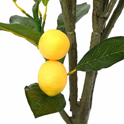 vidaXL - Kunstcitroenboom - 136 - blaadjes - 120 - cm - groen