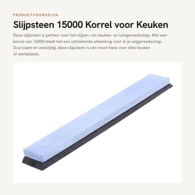 Dailygoods- Slijpsteen 15000 Korrel - Slijpsteen voor Messen - Slijpsteen voor Tuingereedschap - Duurzaam - Effectief - Praktisch