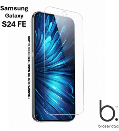 Brosendaal Screenprotector geschikt voor Samsung Galaxy S24 FE - 9H Nano Coating - Ultradun - Maximaal Kras- en Valbestendig