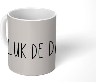 Mok - Koffiemok - Tekst - Quotes - Carpe Diem - Pluk de dag - Mokken - 350 ML - Beker - Koffiemokken - Theemok - Mok met tekst