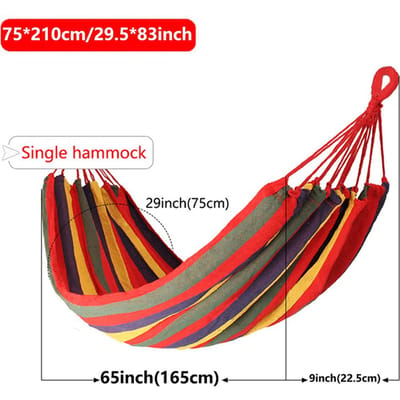 Hamac 150-300KG Usage Extérieur Enfants Garçons Filles Léger à Transporter Lit Suspendu aux Arbres Chaise Suspendue pour Jardin Camping Plage Cour Voyage rouge
