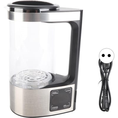 2L Waterstofrijk Watermachine 220W SPE PEM Technologie Constante Temperatuur Verwarming Waterstof EU Plug gray