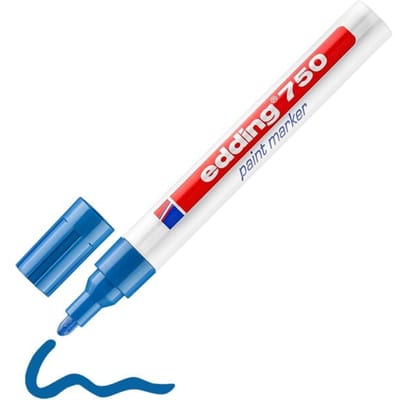 Paintmarker edding 750 op oliebasis 2-4mm blauw