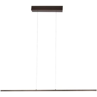Hanglamp Bande 3995CA cacao - trendy metalen hanglamp 150cm breed met hoogte instelbaar systeem en geïntegreerde LED van Steinhauer