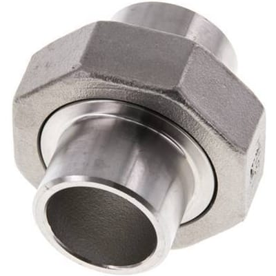 Rechte Koppeling 26.9mm Laseinde RVS Conische Afdichting 16bar