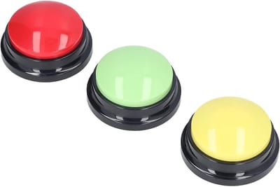 Opname Knoppen - Communicatie Knoppen - Hondentraining - 30 Seconden Opname - 16 x 9 x 9 cm