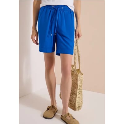 Shorts met High Waist en Wide Leg pijpen in een Loose Fit pasvorm