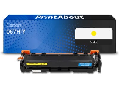 PrintAbout huismerk Toner 067H Y Geel Hoge capaciteit Geschikt voor Canon