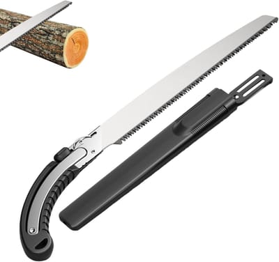 Handzaag - Tuinzaag takkenzaag - Bomen snoeien - Ergonomische grip - 52 cm lengte - Grijs