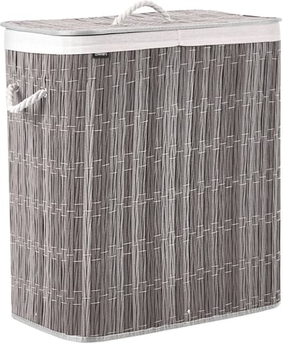 ARRAIAS - Wasmand - Grijs - 100 l - Polyester