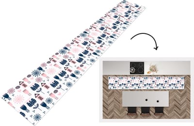 Keukenloper - Loper keuken - Patroon - Pastel - Scandinavië - 300x50 cm - Keukenloper vinyl