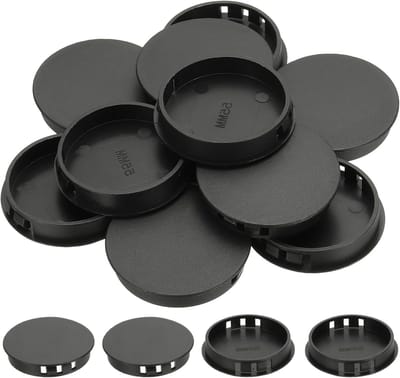 Plastic Gatpluggen - Afdekpluggen Paneel - Gaten Afwerken - Verdikt Nylon Ontwerp - 55mm Gat Diameter - Zwart
