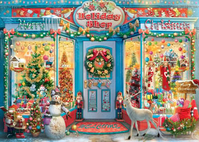 Bluebird Puzzle legpuzzel Holiday Shop - 1500 stukjes kerst.