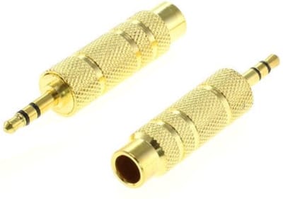 Delock - Adapter Klinke 3,5 mm Stecker - 6,35 mm Buchse 3 Pi