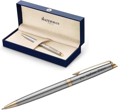 Elegante Balpen - Schrijfinstrument Metaal - Dagelijks Schrijven - Gepersonaliseerde Gravure Mogelijk - 52mm Diameter - Roestvrij Staal