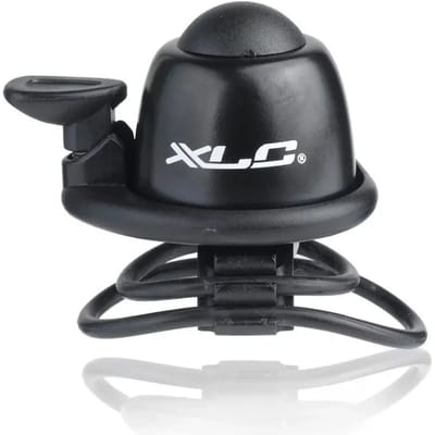 XLC DD-M07 Mini Fietsbel - Elastiek Bevestiging - Zwart - 22,3 tot 31,8 mm