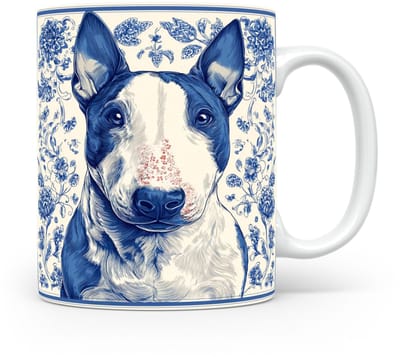 Mok Bull terrier Beker voor koffie of tas voor thee, cadeau voor dierenliefhebbers, moeder, vader, collega, vriend, vriendin, kantoor, opa, oma, hond, kerst, sinterklaas, verjaardag