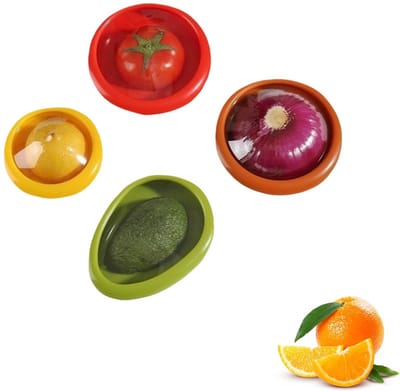 Dailygoods- Vershouddozen Luchtdicht - Fruit/groentespaarder - Herbruikbaar - Lichtgewicht - 4 Stuks - Perfect voor Koelkast - Opbergdozen