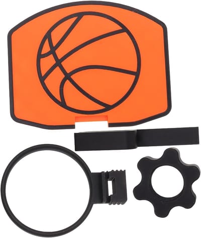Mini Basketbal Hoop - Prullenbak Accessoire - Afval Weggooien - Decoratief Accent - 15 x 20 cm - Oranje
