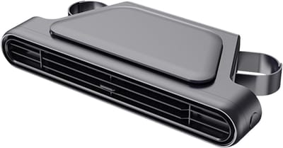 VHV - Autoventilator oplaadbaar Type-C met 3 standen en geurhouder voor auto sedan camper bestelwagen en reizen