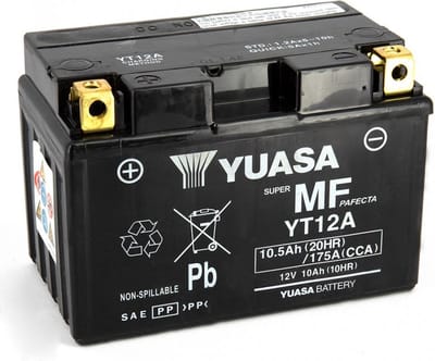 Batterie SLA Yuasa pour Moto Suzuki 1300 Gsx-R Hayabusa 1999 à 2007 YT12A-BS / YT12A / 12V 10.5Ah Neuf