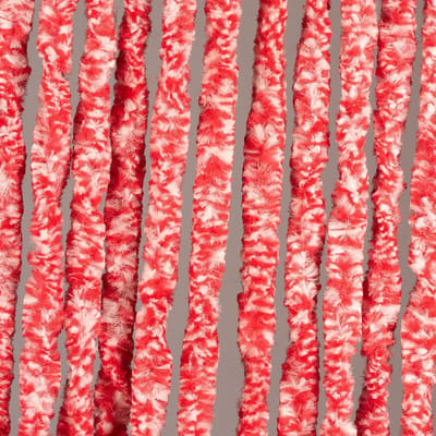 Luxe Kattenstaart Vliegengordijn - 90 x 220cm - Wit/Rood Mix