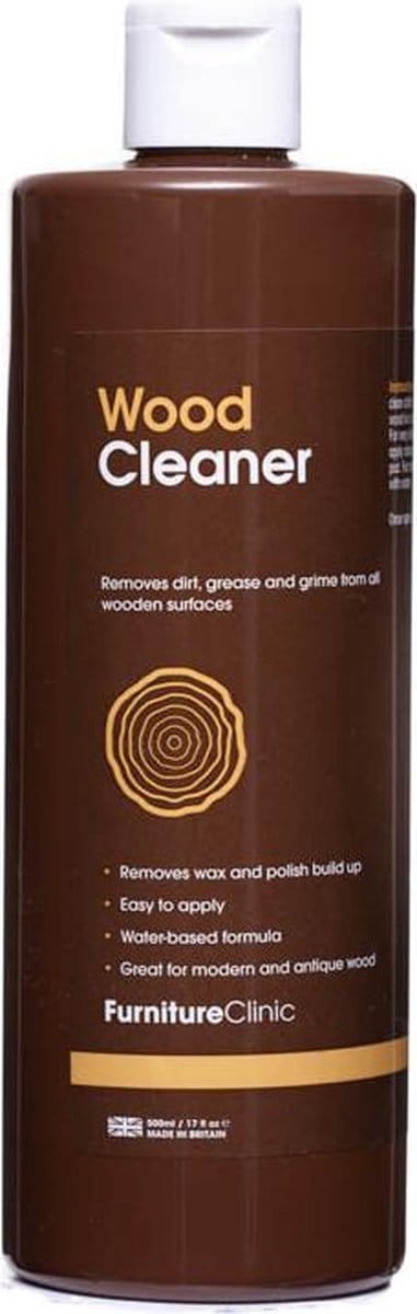 Hout Reiniger 500ml - Verwijdert Vuil & Vet - (goed voor 2,5L ) Geschikt voor Alle Houten Oppervlakken - 500 ml