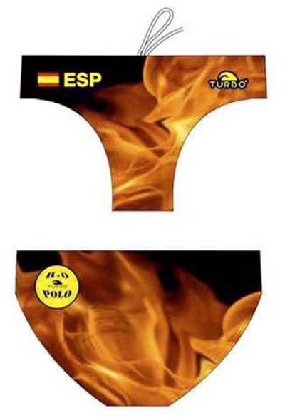 Turbo Spain Zwemslip Oranje,Zwart XL Man
