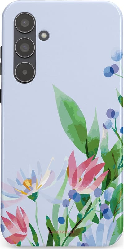 Casetastic hoesje geschikt voor Samsung Galaxy A55 - Dubbellaagse bescherming - Dromen in pastel - Fashion Case - Lichtgrijs Mintgroen