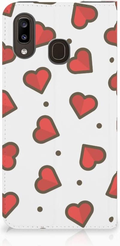 Samsung Galaxy A30 Hoesje met Magneet Hearts